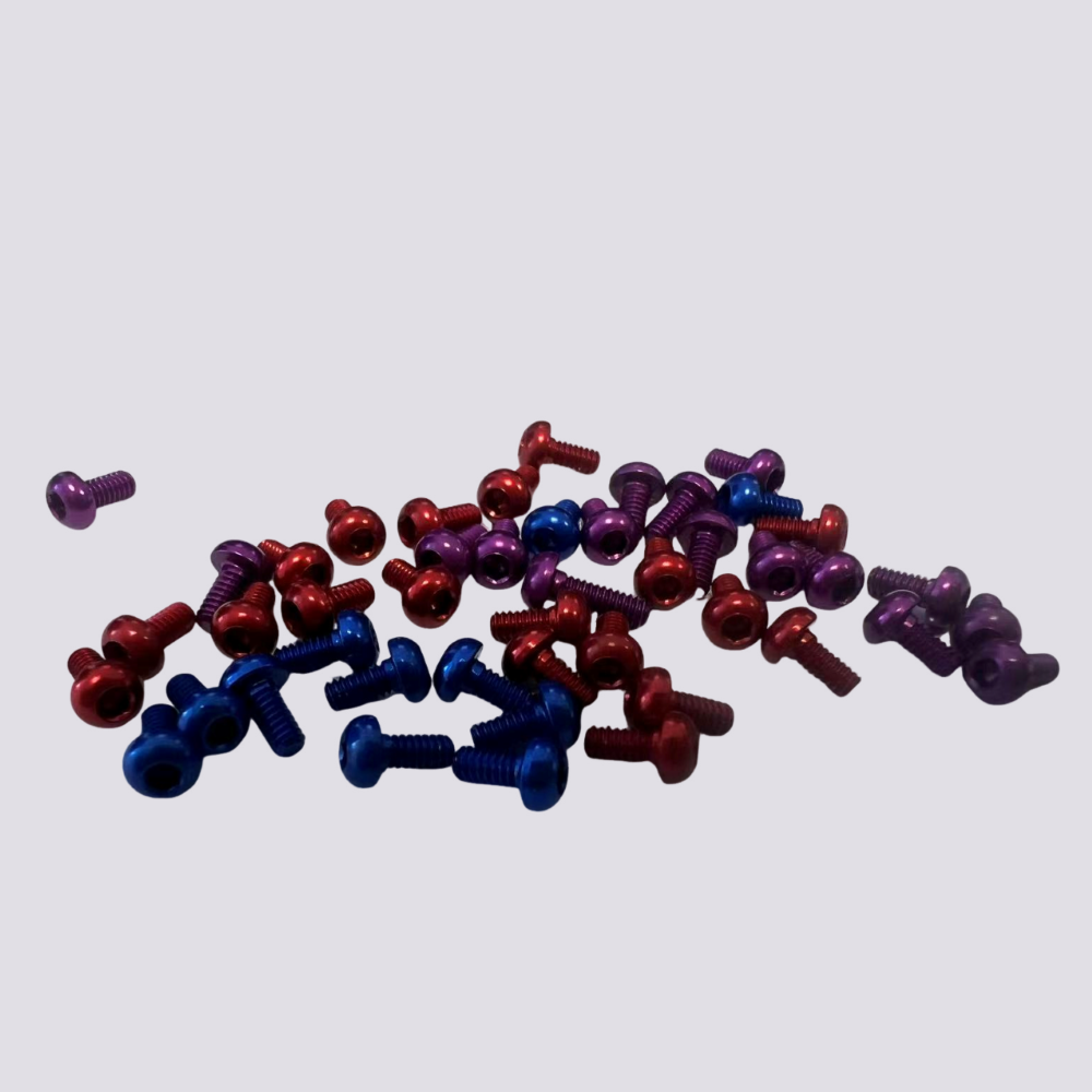 M2 7075 Al Round Head Allen Screws 10 Pcs GT55RACING