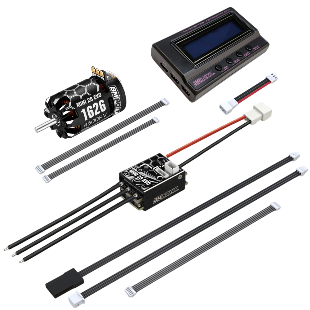 BMHOBBY MINI28 EVO Sensored Brushless Power Combo ESC + 1626 Motor + Program Card BM RACING