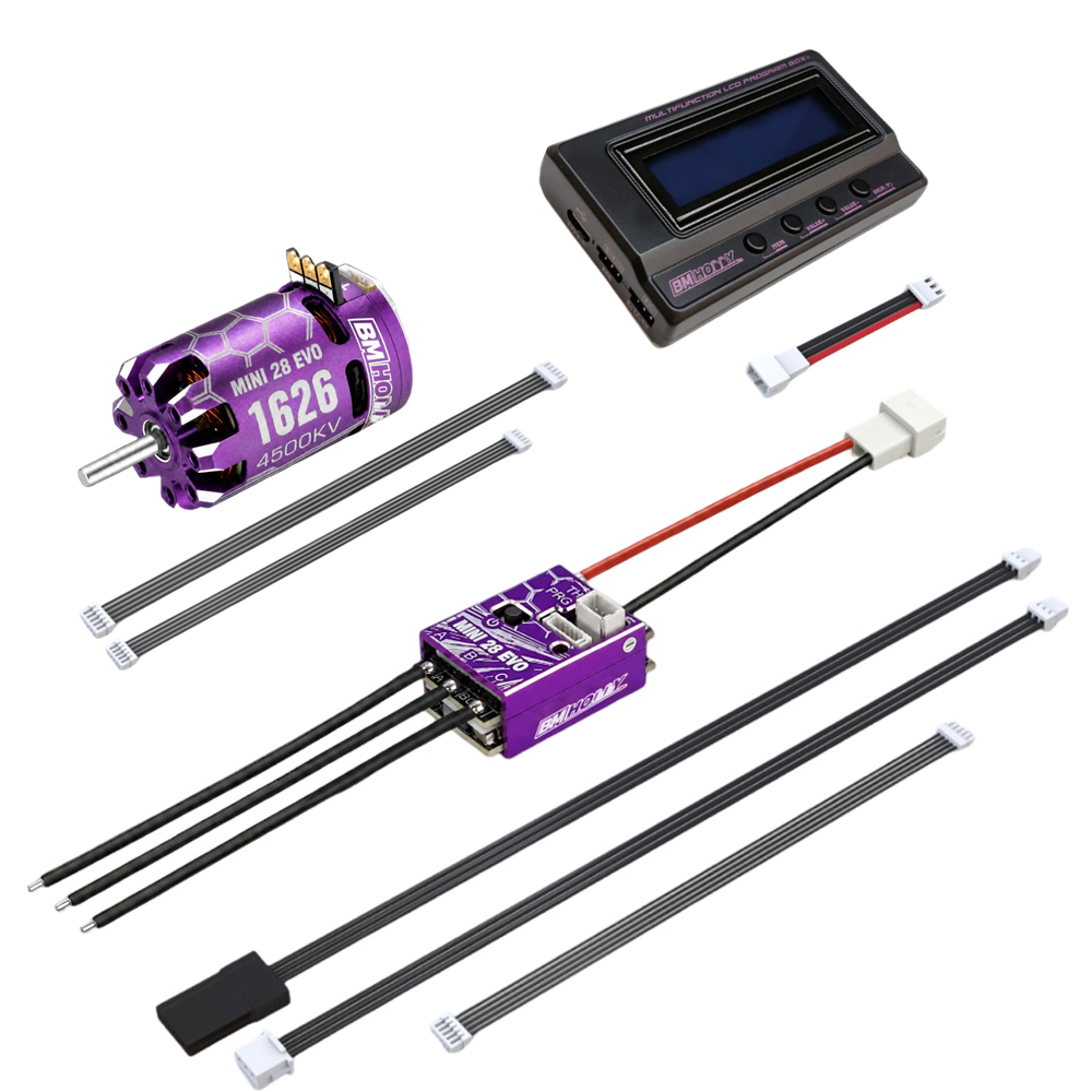 BMHOBBY MINI28 EVO Sensored Brushless Power Combo ESC + 1626 Motor + Program Card BM RACING