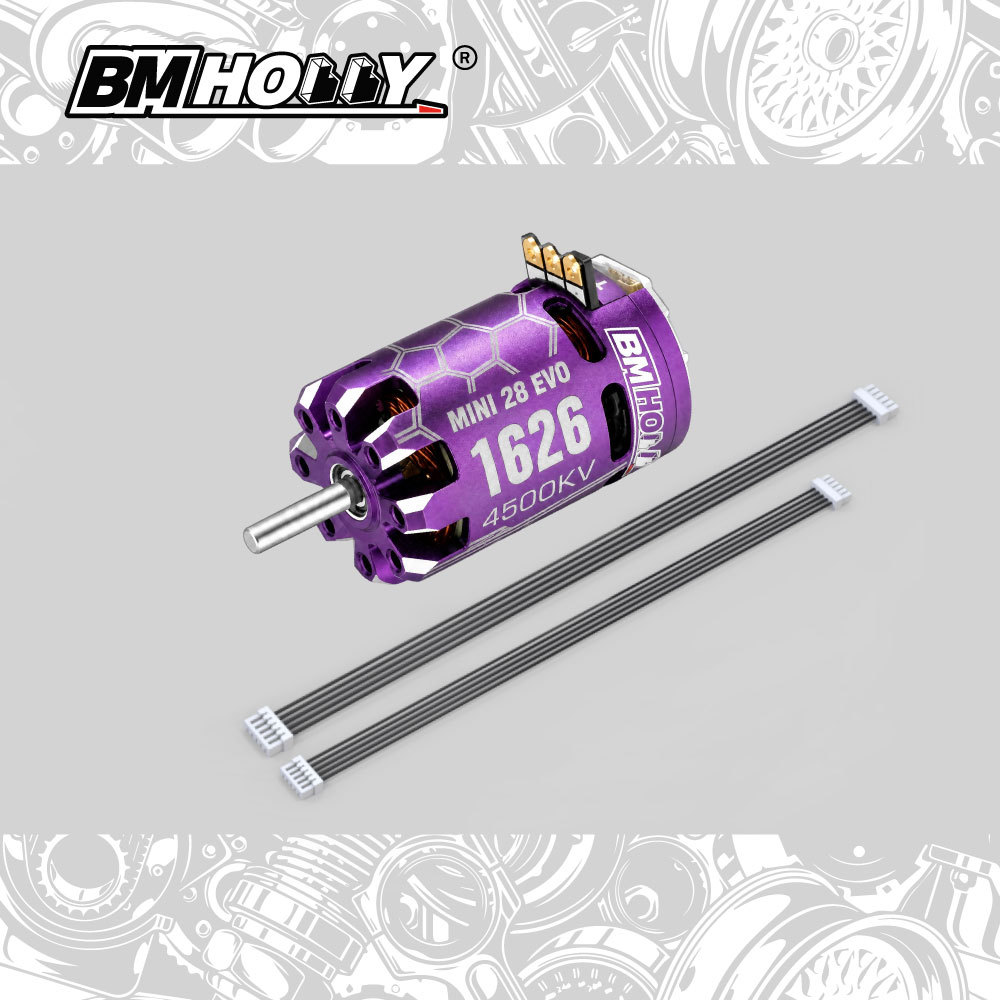 BMHOBBY MINI28 EVO Sensored Brushless 4500KV Motor Purple BM RACING