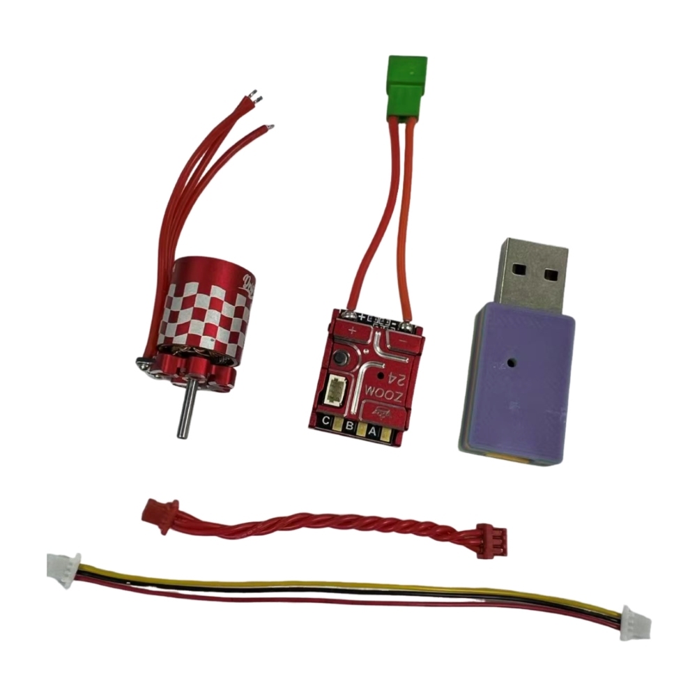 Drift Queen Brushless Outrunner ESC+Motor+Programming Card Red for MINI RC Drift Cars