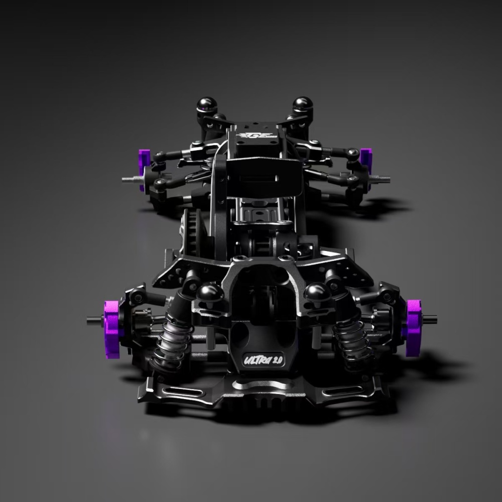 1/24 TGS ULTRA 2.0 RWD Drift Chassis KIT Black TG RACING