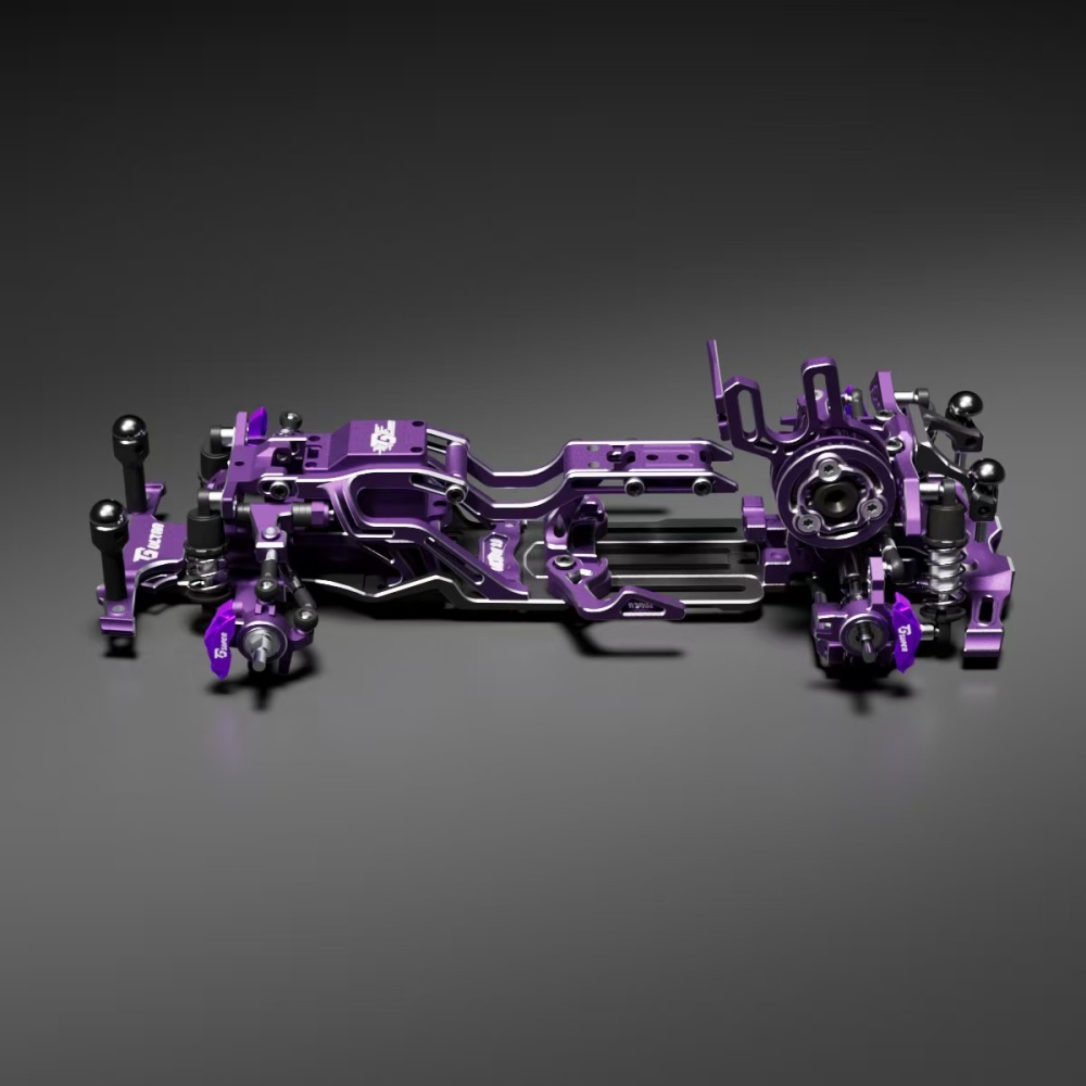1/24 TGS ULTRA 2.0 RWD Drift Chassis KIT Purple TG RACING