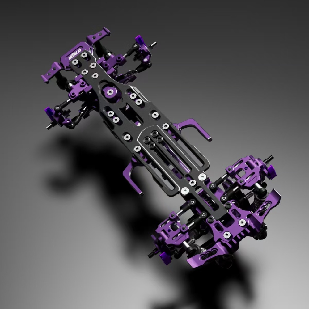 1/24 TGS ULTRA 2.0 RWD Drift Chassis KIT Purple TG RACING