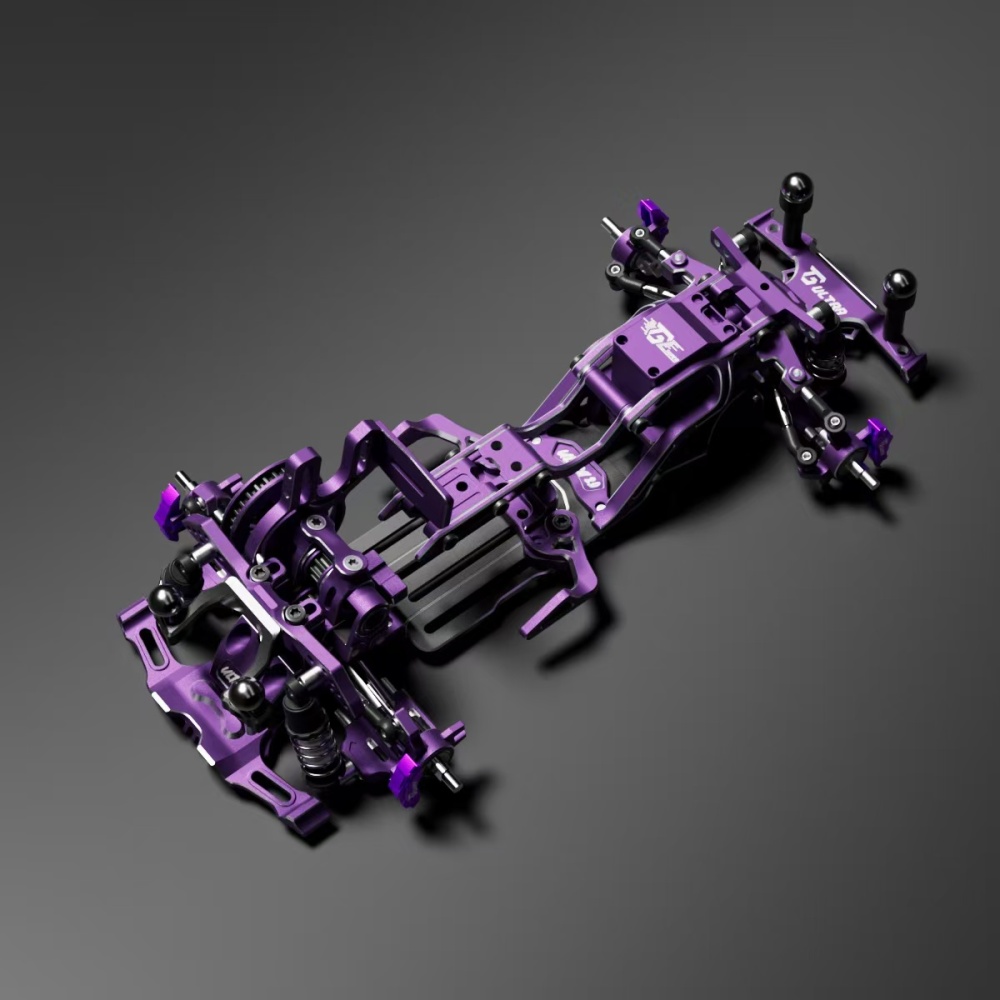 1/24 TGS ULTRA 2.0 RWD Drift Chassis KIT Purple TG RACING
