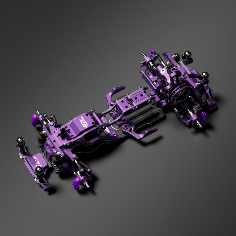 1/24 TGS ULTRA 2.0 RWD Drift Chassis KIT Purple TG RACING