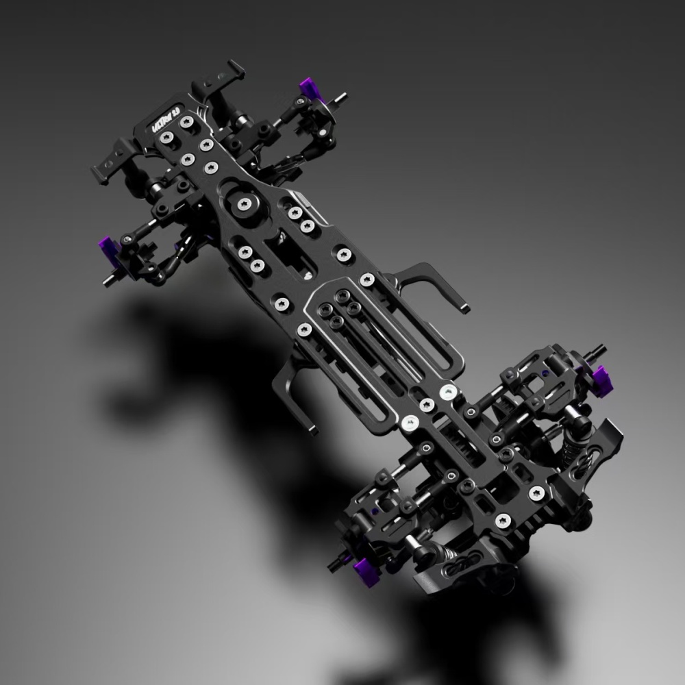 1/24 TGS ULTRA 2.0 RWD Drift Chassis KIT Black TG RACING