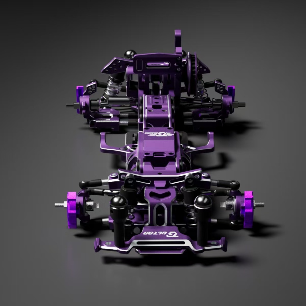 1/24 TGS ULTRA 2.0 RWD Drift Chassis KIT Purple TG RACING
