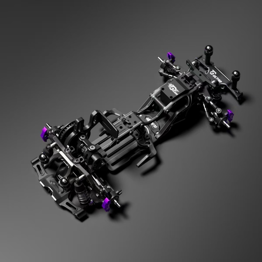 1/24 TGS ULTRA 2.0 RWD Drift Chassis KIT Black TG RACING
