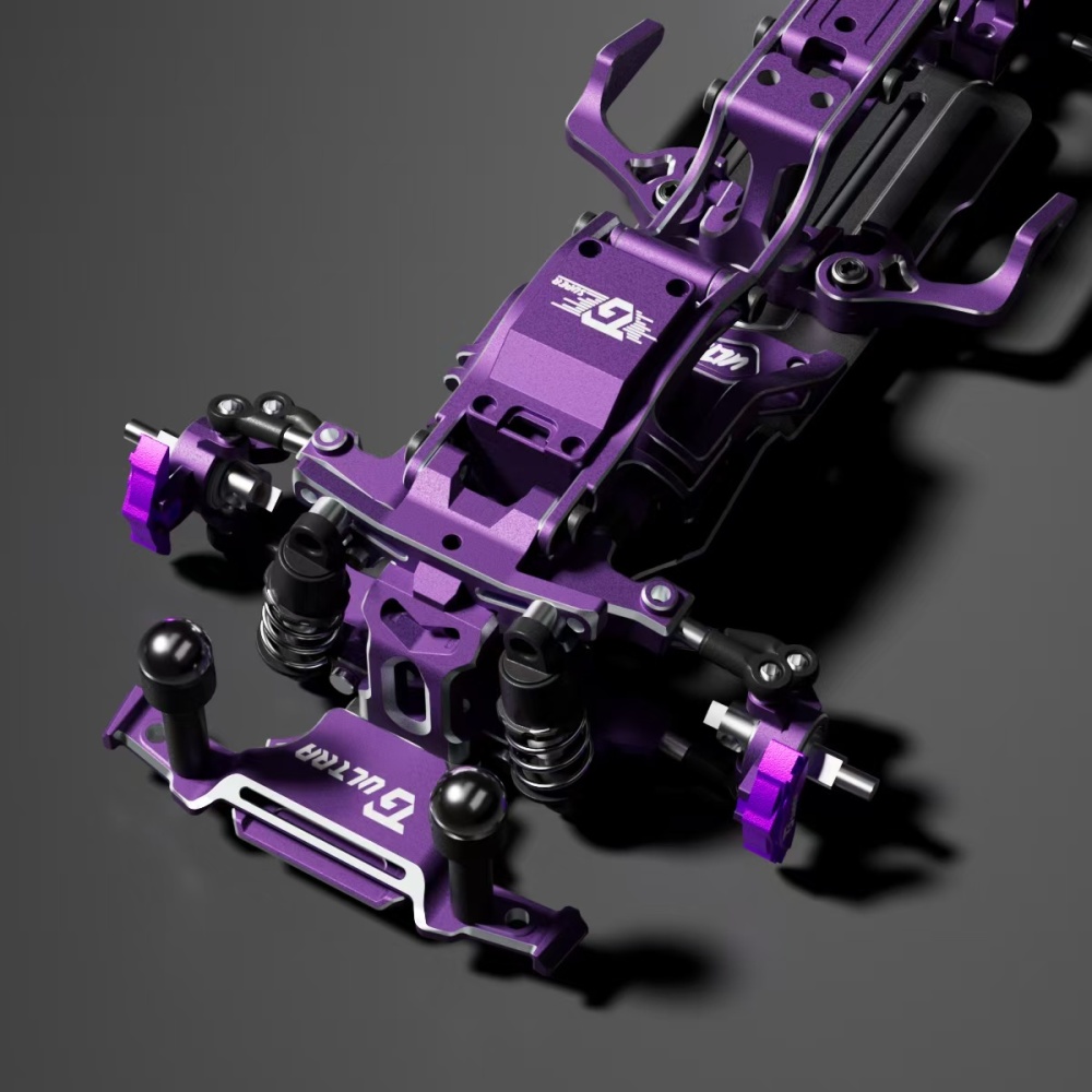 1/24 TGS ULTRA 2.0 RWD Drift Chassis KIT Purple TG RACING