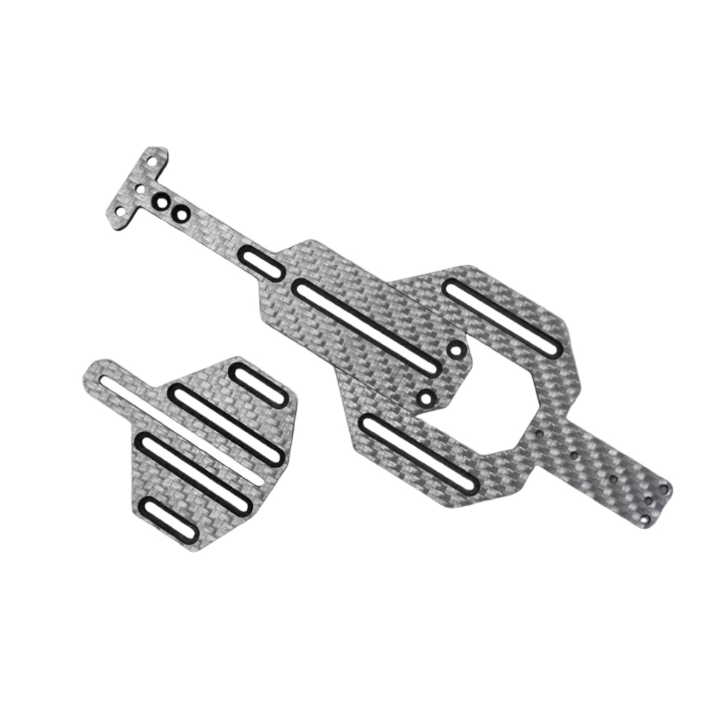 Zzspeed Z1 1/24 1/28 Silver Carbon Fiber Chassis Wheelbase 70-100mm