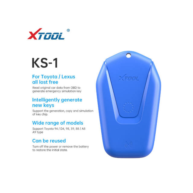 XTOOL KS-1 Smart Key Emulator for Toyota Lexus All Keys Lost No Need Disassembly Work with X100 PAD2/PAD3