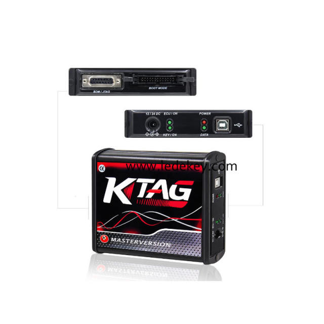 V2.25 KTAG EU Online Version FW 7.020 (Red PCB,can connect with internet)