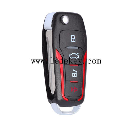 for Ford 4 Button Upgraded Flip Remote Key Fob 315MHz  4D63 Chip FCCID: CWTWB1U331