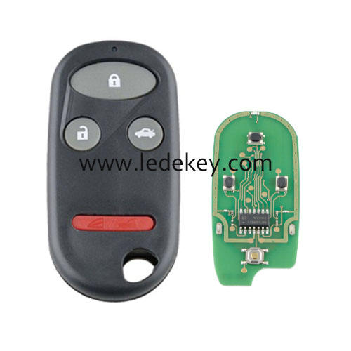 3+1 button Honda remote key 434Mhz(A269ZUA101) ， for Honda Civic 1996 1997 1998 1999 ,Honda Accord 1998 1999 2000 2001 2002