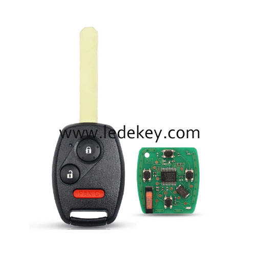 Honda 2+1 button remote key 313.8Mhz with electronic ID46 Pcf7961chip (FCC ID:MLBHLIK-1T )