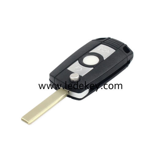 For BMW 3 button Modified flip key shell with hu92 blade