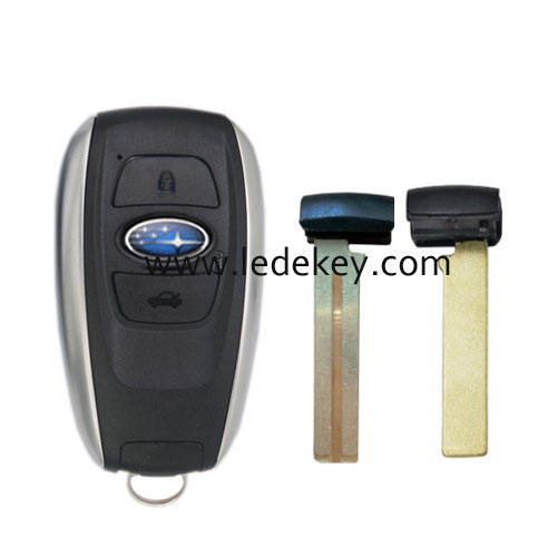 Subaru 3 button smart key shell with logo