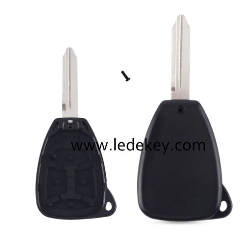 2 button Chrysler remote key shell NO LOGO No battery clamp