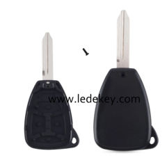 2+1 button Chrysler key shell NO LOGO No battery clamp