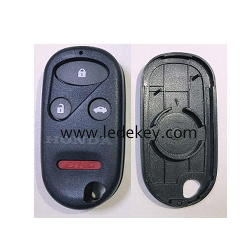 Honda 3+1 button key shell (with battery place)