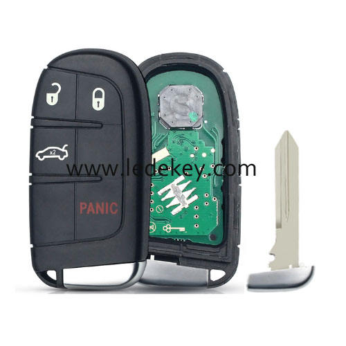 Fiat 4 button smart key with 433Mhz 46 Chip FCC ID: M3N-40821302 (for Fiat 500 Freemont)