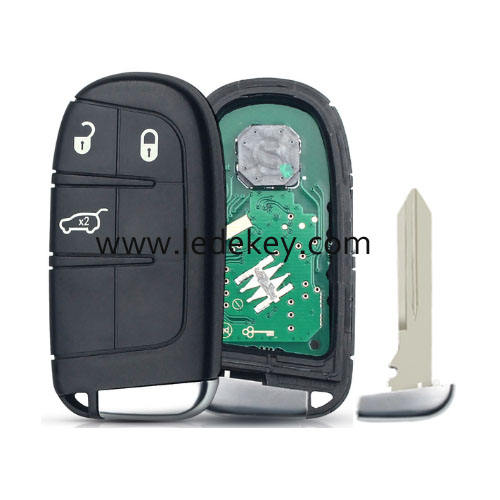 Fiat 3 button smart key with 433Mhz 46 Chip FCC ID: M3N-40821302 (for Fiat 500 Freemont)