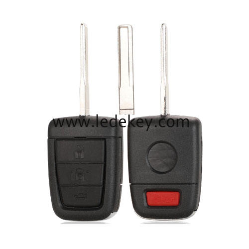 For Chevrolet Holden 3+1 button key shell HU43 blade