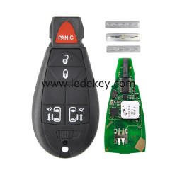 Keyless-Go 4+1 button Remote Fobik key for Dodge Chrysler Jeep with 433Mhz ID46 Chip FCC ID: M3N5WY783X FCC ID:IYZ-C01C