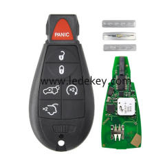 Keyless-Go 5+1 button Remote Fobik key for Dodge Chrysler Jeep with 433Mhz ID46 Chip FCC ID: M3N5WY783X FCC ID:IYZ-C01C
