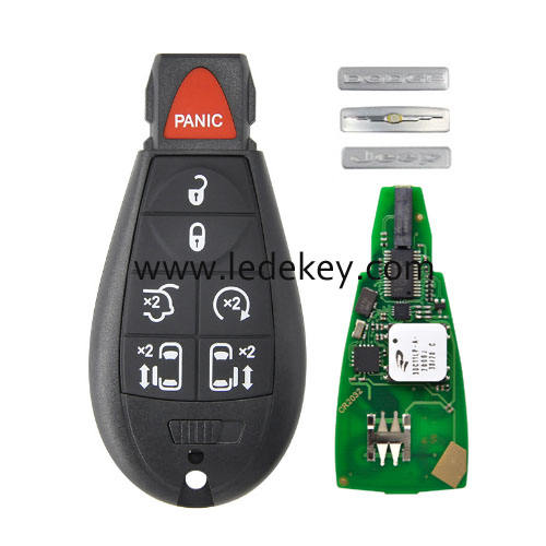 Keyless-Go 6+1 button Remote Fobik key for Dodge Chrysler Jeep with 433Mhz ID46 Chip FCC ID: M3N5WY783X FCC ID:IYZ-C01C