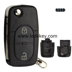 Audi A6 2 button key shell(2032 battery)