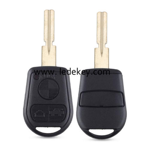 BMW 3 button  key shell with 4 track blade