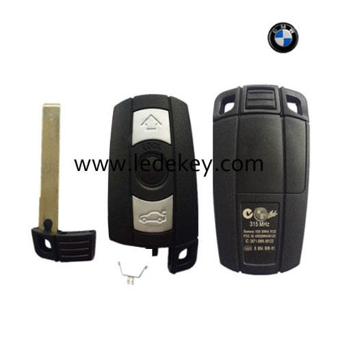 BMW 5 series key shell with blade and with words on  back(315MHZ words)