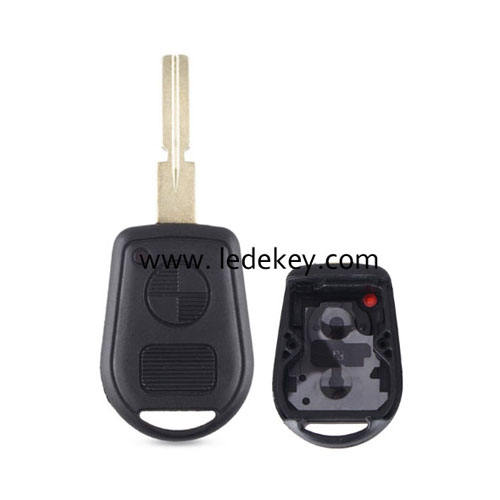 BMW 2 button remote key shell with 4 track blade