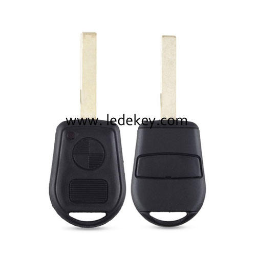 BMW 2 button  remote key shell with 2 track blade