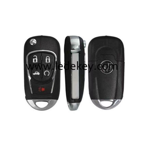 Buick 4+1 button flip key shell