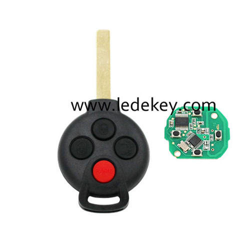 Benz 4 button remote key with 315Mhz ID46 PCF7941