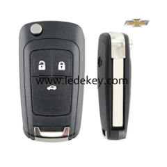 3 button Chevrolet Cruze modified folding flip remote key shell
