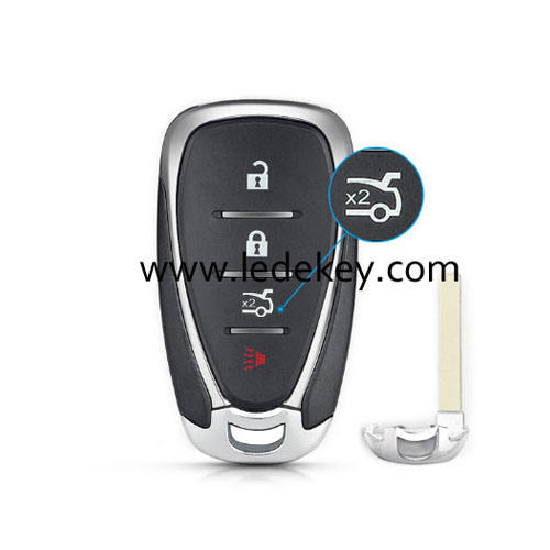 Chevrolet 4 button smart key shell with blade