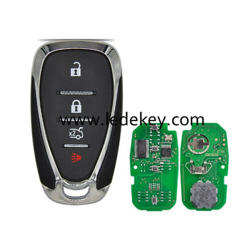 Chevrolet 4 button smart key with ID46 Chip 433Mhz(FCC ID:HYQ4EA)