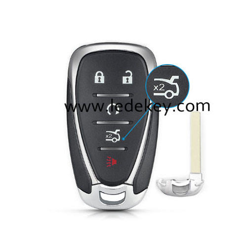 Chevrolet 5 button smart key shell with blade