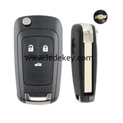 3 button Chevrolet Cruze modified folding flip remote key shell
