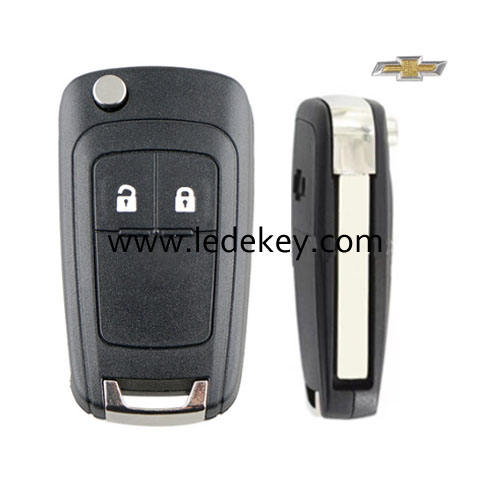 Chevrolet 2 button flip remote key shell