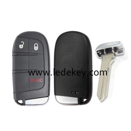 GM 3 button remote key shell