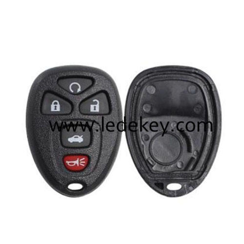 GM 5 button remote key shell with battery place