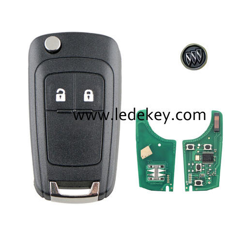 Buick 2 button remote key with 433Mhz ID46 Chip