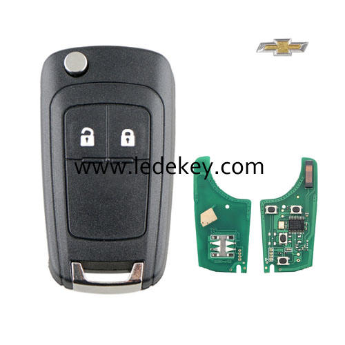 Chevrolet 2 Button remote key with 433mhz ID46 Chip