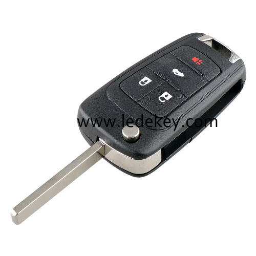 Chevrolet 3+1 button remote key with 315mhz id46 chip