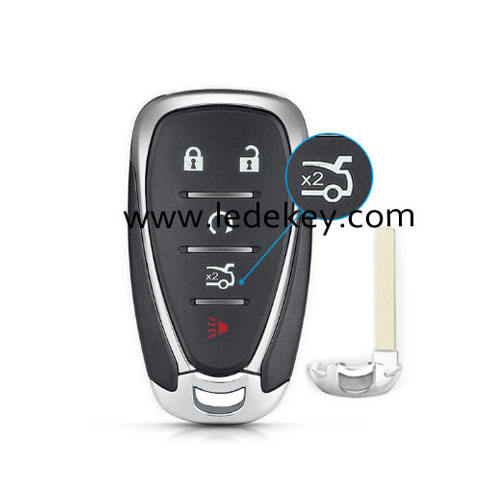 GM 5 button smart key shell with blade